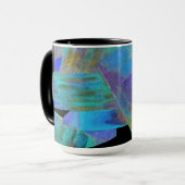 Aquamarine Tasse für das Design Monogramm (Vorderseite Links)
