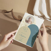 Aquamarine Taufe Einladung