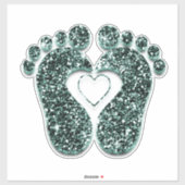 Aquamarine Therapie mit Fütterungs-Baby Heart Refl Aufkleber (Blatt)