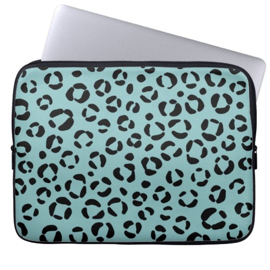 Aquamarine Tierausdrucke Laptopschutzhülle (Vorderseite)