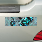 Aquamarine Tin Man Autoaufkleber (Auf Auto)