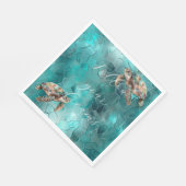 Aquamarine Traumschildkröten Serviette (Ecke)