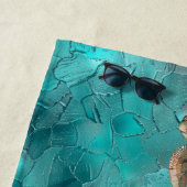 Aquamarine Traumschildkröten Strandtuch (Beispiel)