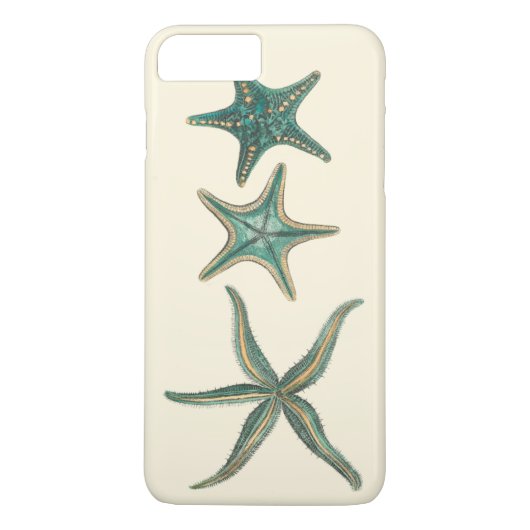 Aquamarine Triple Starfish Case-Mate iPhone Hülle (Rückseite)