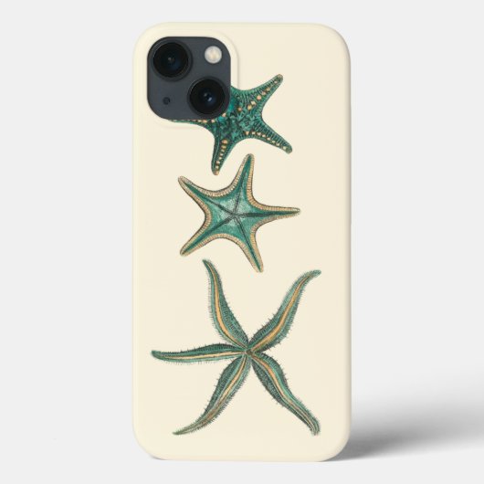 Aquamarine Triple Starfish Case-Mate iPhone Hülle (Rückseite)