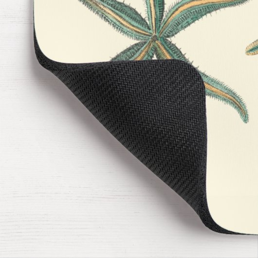 Aquamarine Triple Starfish Mousepad (Ecke)