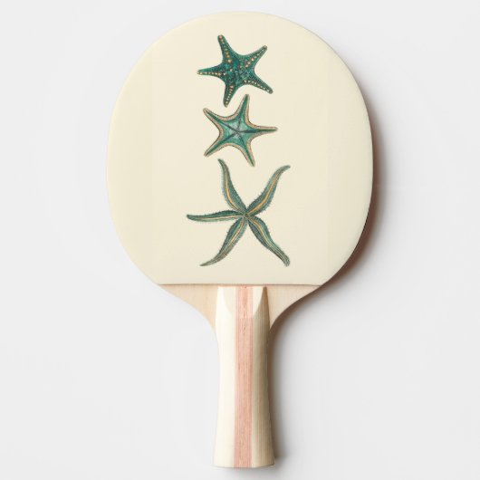 Aquamarine Triple Starfish Tischtennis Schläger (Vorderseite)