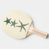Aquamarine Triple Starfish Tischtennis Schläger (Seitenansicht)