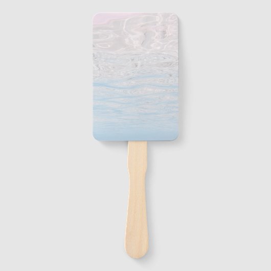 Aquamarine Türkise Blue Summer Waves Blank Fächer (Vorderseite)