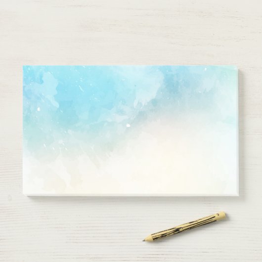 Aquamarine u. weiße riesige Post-Itanmerkungen des Post-it Klebezettel (Auf Schreibtisch)