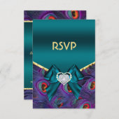 Aquamarine UAWG Pflaume RSVP Karte (Vorne/Hinten)