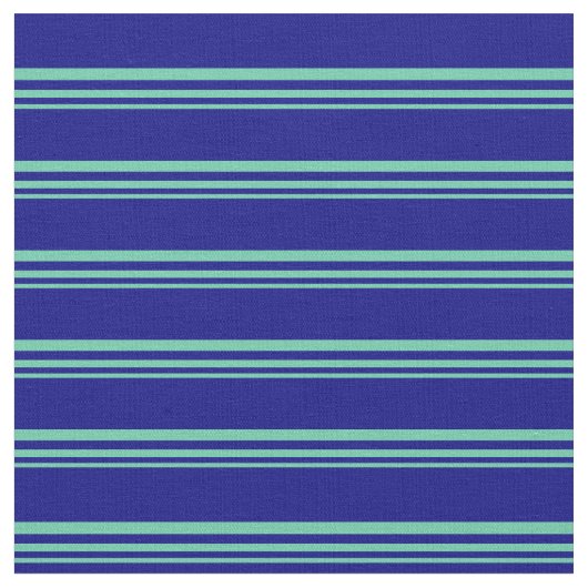 Aquamarine und blaue Farbmuster Stoff (Nahaufnahme)