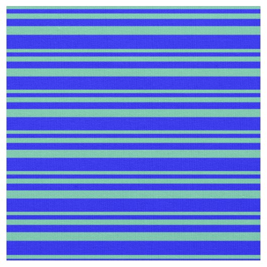 Aquamarine und blaue Farbmuster Stoff (Nahaufnahme)