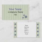 Aquamarine und blaue Geschäfts-Karten-Schablone Visitenkarte (Vorne/Hinten)
