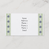 Aquamarine und blaue Geschäfts-Karten-Schablone Visitenkarte (Rückseite)