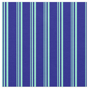 Aquamarine und blaues Muster Stoff