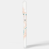 Aquamarine und braune Pastelle Case-Mate iPhone Hülle (Rückseite / Links)