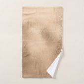 Aquamarine und braune Shimmer-Gestaltung Mit Monog Badhandtuch Set (Handtuch)