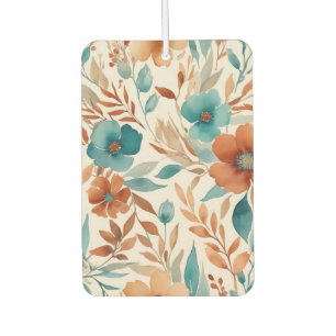 Aquamarine und Bronze-Wildblumen Autolufterfrischer