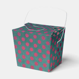 Aquamarine und Burgundy Vintag Glam Imitate Foil D Geschenkschachtel