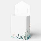 Aquamarine und cremefarbene Wildblumen Hochzeit Geschenkschachtel (Geöffnet)