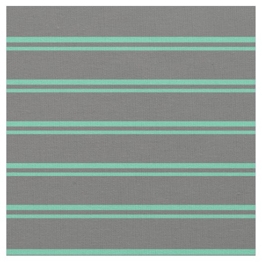 Aquamarine und Dim Gray Lines Stoff (Nahaufnahme)