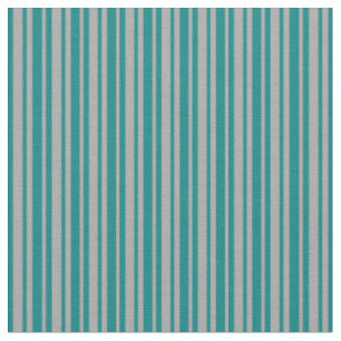 Aquamarine und dunkelgraue Linien Stoff