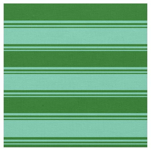 Aquamarine und dunkle grüne Linien Stoff (Nahaufnahme)