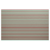 Aquamarine und dunkle rote Streifen Stoff (Fat Quarter (45,7 x 55,9 cm))