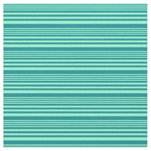 Aquamarine und dunkles Cyan-Lined/Strickmuster Stoff