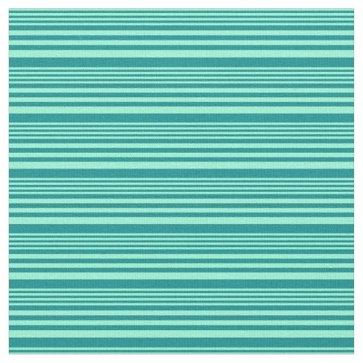 Aquamarine und dunkles Cyan-Lined/Strickmuster Stoff (Nahaufnahme)