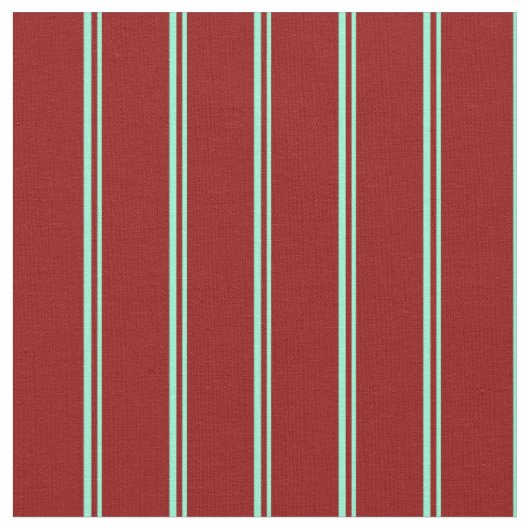 Aquamarine und dunkles rotes Muster Stoff (Nahaufnahme)