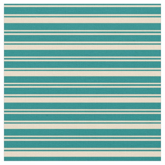 Aquamarine und farbige Linien Stoff (Nahaufnahme)