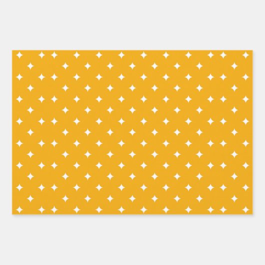 Aquamarine und gelbe Krawatte Set von 3 Geschenkpapier Set (Vorderseite 2)