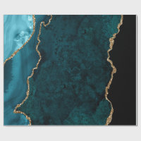 Aquamarine und Gold-Agate