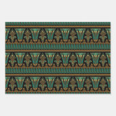 Aquamarine und Gold-Art-Déco Geschenkpapier Set (Vorderseite 2)