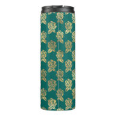 Aquamarine und Gold-Rose Thermosbecher (Rückseite)