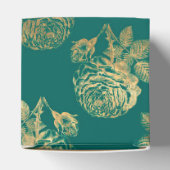 Aquamarine und Gold-Vintage Rose Geschenkschachtel (Oben)