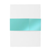 Aquamarine und goldblütige Bauchband Einladungsbanderole (Rückseitenbeispiel)