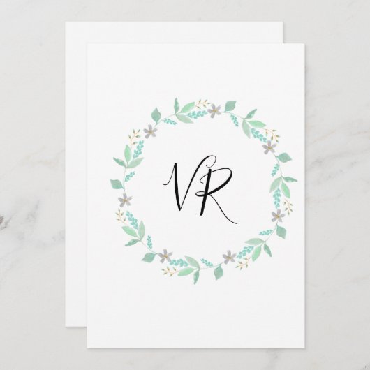 Aquamarine und goldene Einfache Save the Date Hoch (Vorne/Hinten)