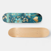 Aquamarine und goldene Skateboards (Horizontal)