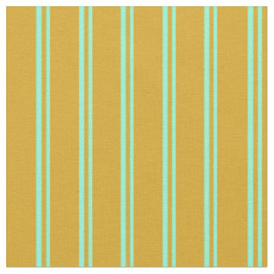 Aquamarine und Goldenrod farbene Streifen Stoff
