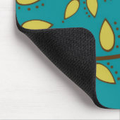 Aquamarine und grüne Blätter von Cupcake Cuties Mousepad (Ecke)