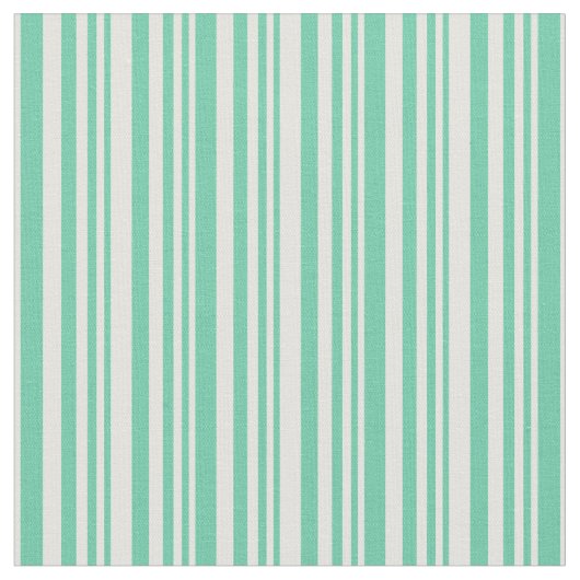 Aquamarine und hellgelbe, farbige Linienmuster Stoff (Nahaufnahme)