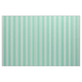 Aquamarine und hellgrau gestreiftes Muster Stoff (Fat Quarter (45,7 x 55,9 cm))