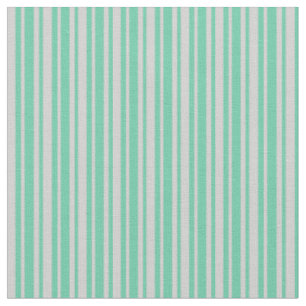 Aquamarine und hellgraue Linien Stoff