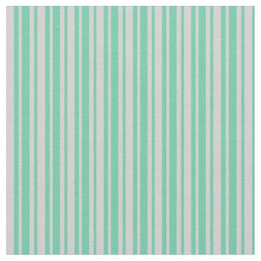 Aquamarine und hellgraue Linien Stoff (Nahaufnahme)