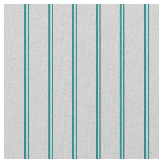 Aquamarine und hellgraue Streifen Stoff (Nahaufnahme)