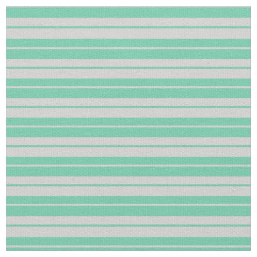 Aquamarine und hellgraues, gestreiftes Muster Stoff (Nahaufnahme)