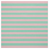 Aquamarine und hellrosa farbene Streifen Stoff (Muster)